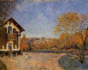 阿尔弗莱德 西斯莱 : View of Marly-le-Roi from House at Coeur-Colant